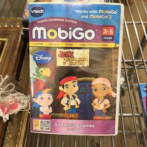 VTECH Disney Jake and the Neverland Pirates MobiGo game with original box